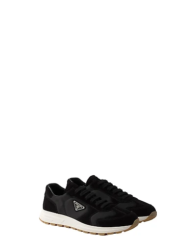 Prada Men's Prax Suede and Re-Nylon Sneakers