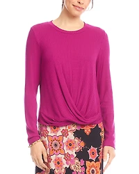 Karen Kane Drape Crossover Hem Top
