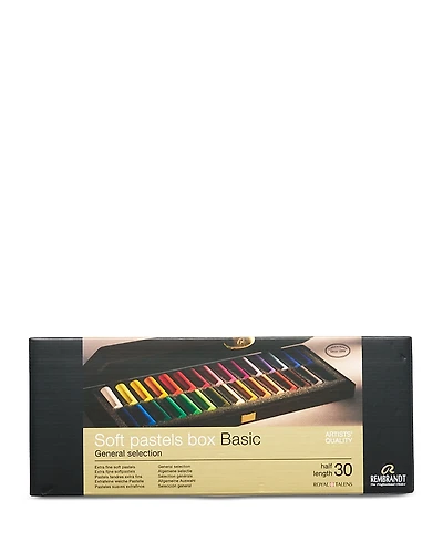 Royal Talens 30 Piece Soft Pastel Wooden Box Set