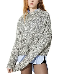 Max & Co. Funnel Neck Wool Blend Sweater