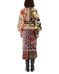 Floral Patchwork Midi Cardigan