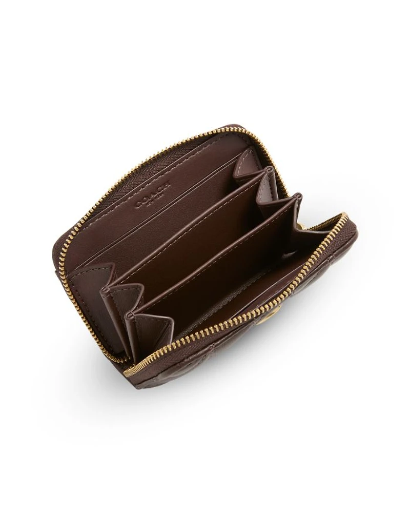 Small Zip Leather Card Case
