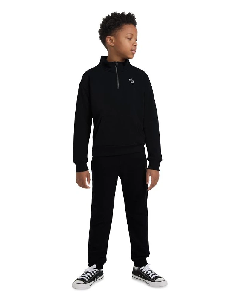 Boys' Essential Quarter Zip Mock Neck Pullover - Little Kid, Big Kid