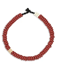 Adina Reyter 9K Yellow Gold & Diamond Big Bead Year of the Snake Necklace, 16