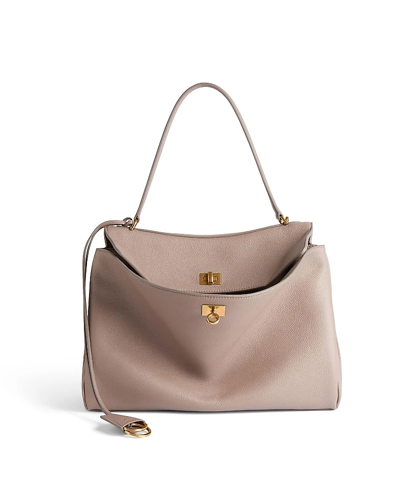 Balenciaga Rodeo Handbag Medium Grained Calfskin