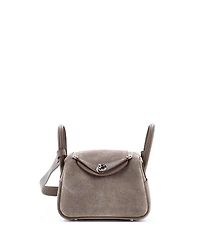 Pre-Owned HERMES Mini Lindy Bag Grizzly and Swift