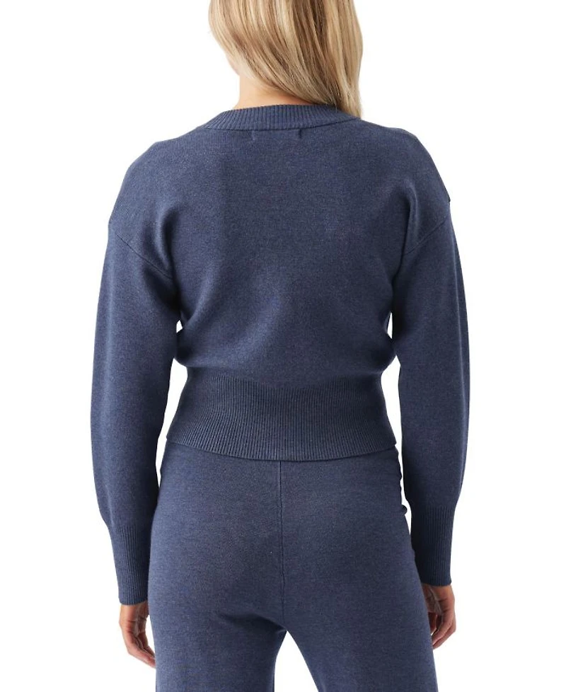 Delta Zip Through Knit Sweater