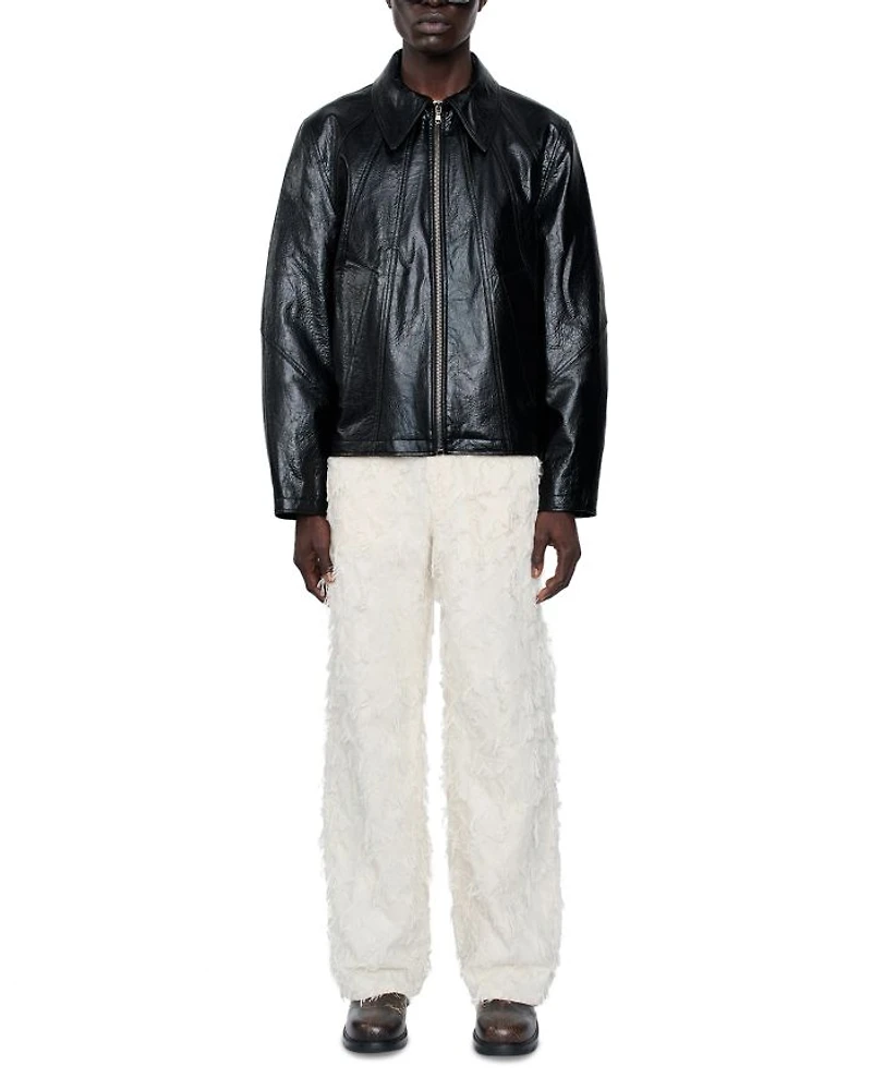 Duke Faux Memory Leather Jacket