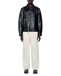 Duke Faux Memory Leather Jacket
