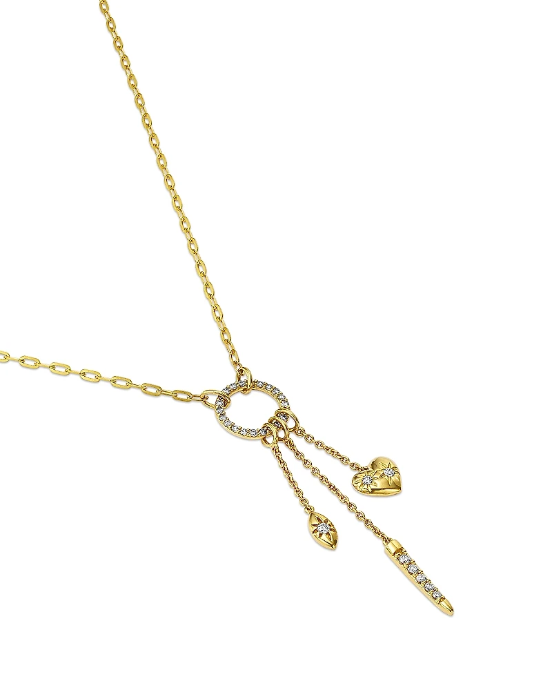 Bloomingdale's Fine Collection Diamond Charm Necklace