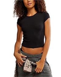 Free People Wait A Minute Baby Tee