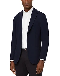 Navy Cotton B Jersey Blazer