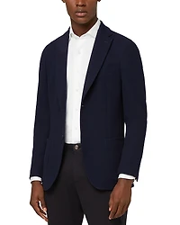 Boggi Milano Navy Cotton B Crepe Blazer