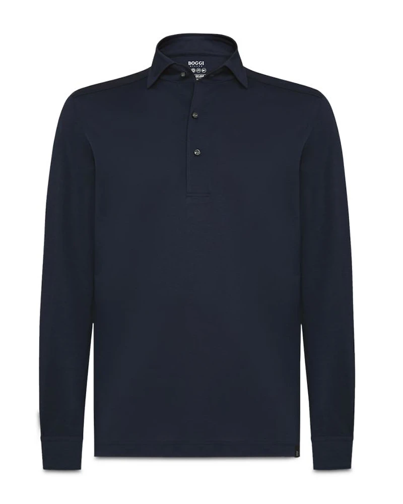 Japanese Jersey Long Sleeve Polo Shirt