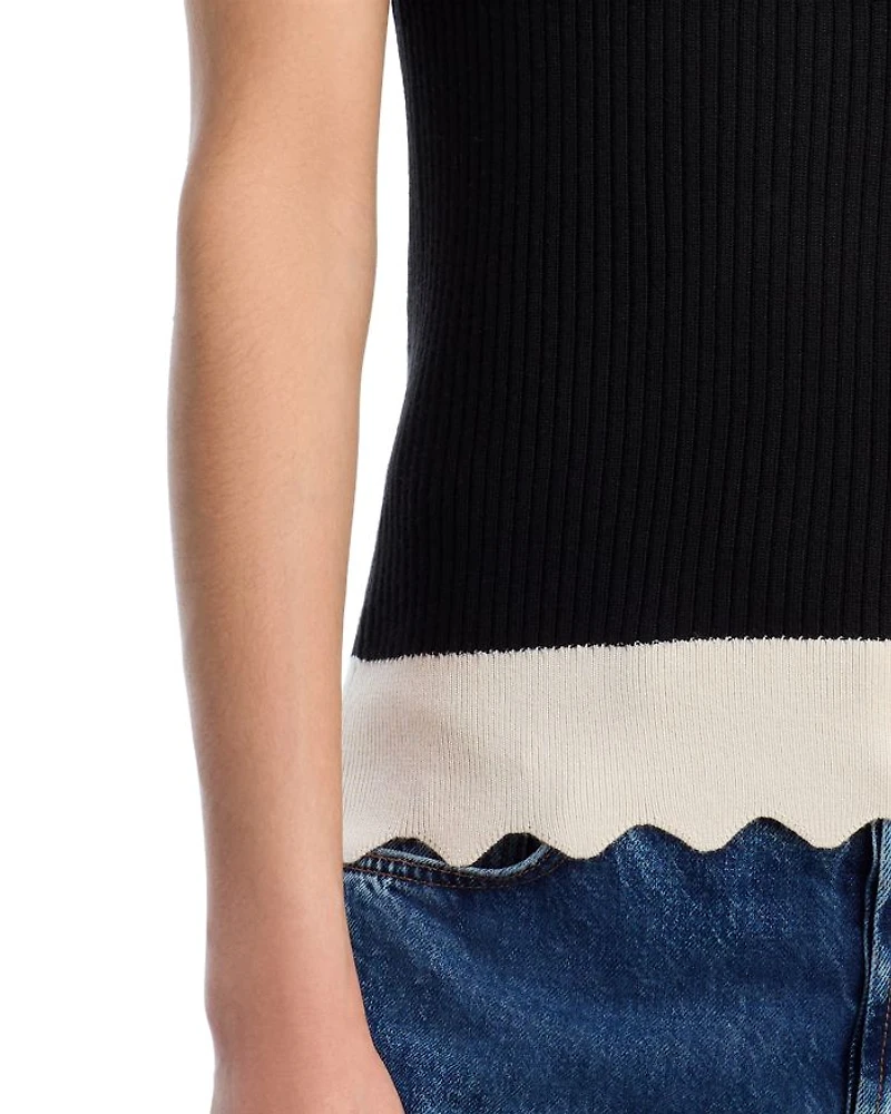 Crewneck Colorblocked Sweater