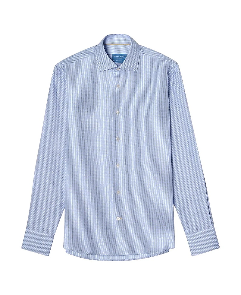 Robert Talbott Reynolds Mini Check Contemporary Fit Shirt
