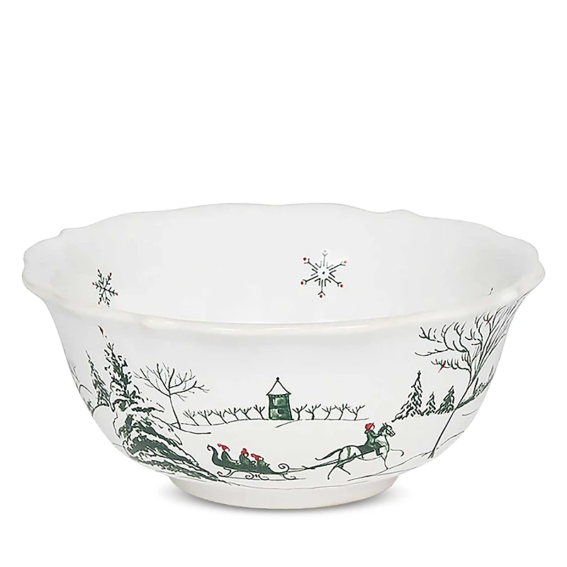 Juliska Country Estate Winter Frolic Cereal Ice Cream Bowl, Evergreen