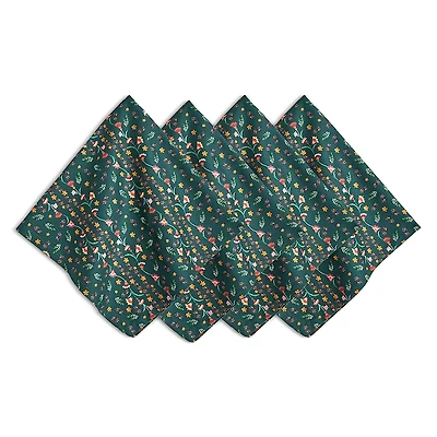 Juliska Klara Napkins, Evergreen, Set of 4