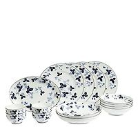 Wedgwood Wild Strawberry Inky Blue Dinnerware 15 Piece Set, Service for 4