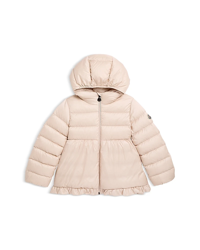 Moncler Girls' Odile Ruffle Down Puffer Jacket - Baby, Little Kid