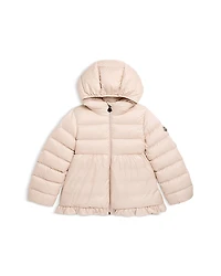 Moncler Girls' Odile Ruffle Down Puffer Jacket - Baby, Little Kid