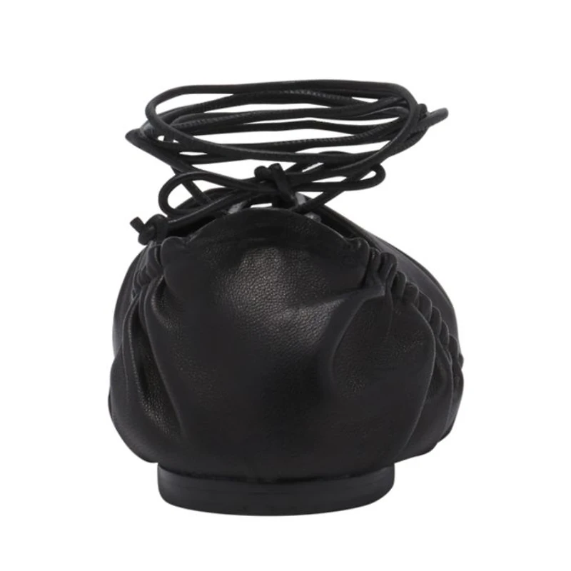 Women's Mesure Lace-Up Leather Ballerina