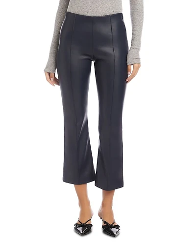 Sigourney Pintuck Faux Leather Pants
