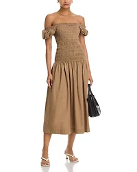 Cassidy Smocked Midi Dress