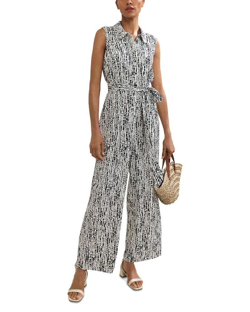 Janine Spot Print Jumpsuit