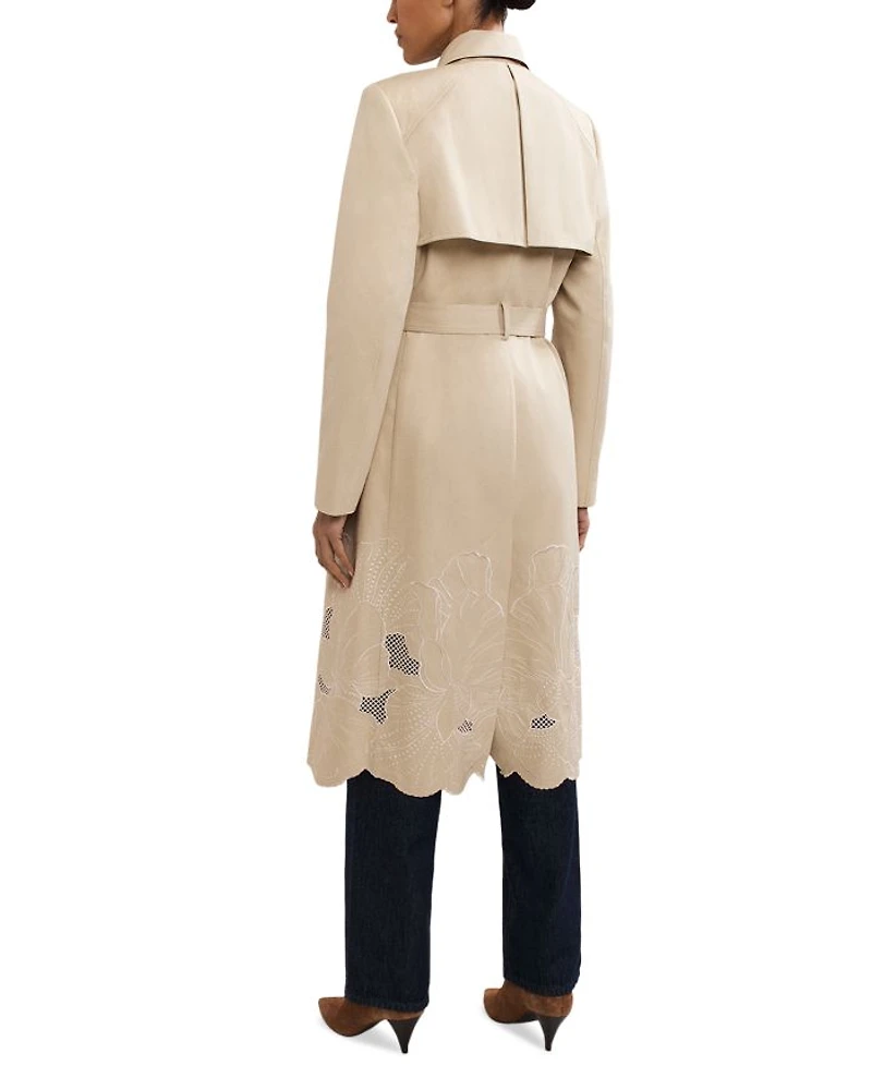 Elm Cutwork Trench Coat