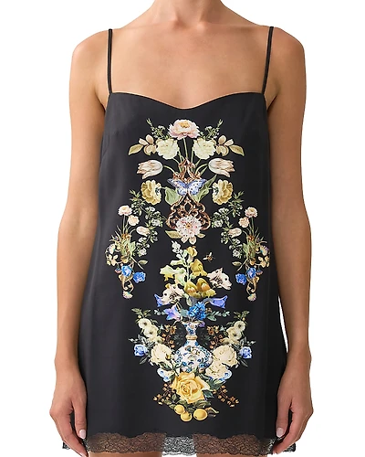 Camilla Floral Print Slip Dress