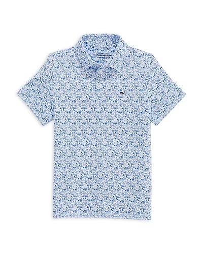 Vineyard Vines Boys' Printed Sankaty Polo - Little Kid