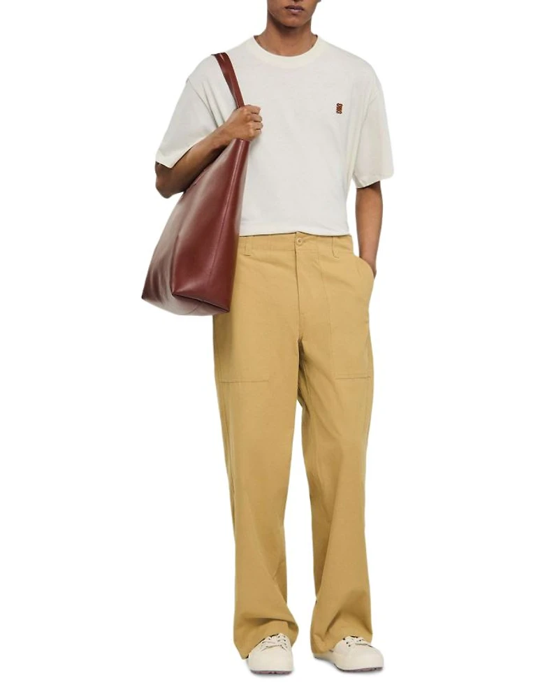 Wide Leg Cotton Pants