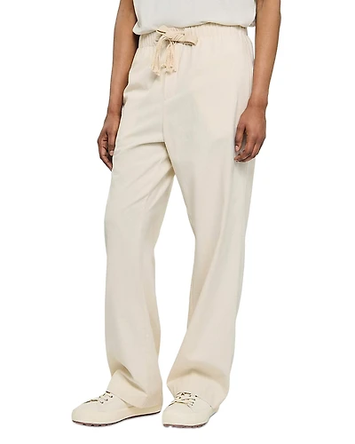 Sandro Wide Leg Cotton Pants