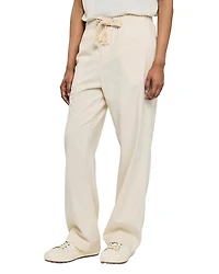 Sandro Wide Leg Cotton Pants