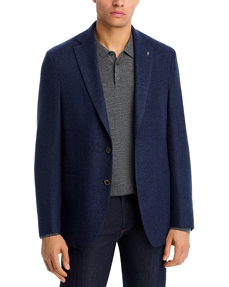 Jack Victor Hampton Melange Jersey Regular Fit Unstructured Sport Coat