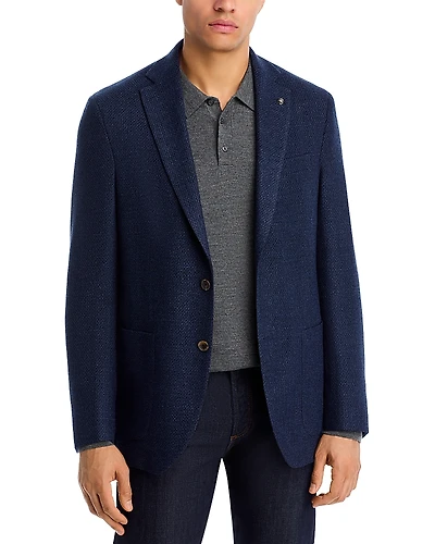 Jack Victor Hampton Melange Jersey Regular Fit Unstructured Sport Coat