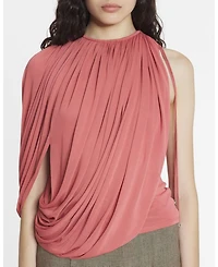 Draped Jersey Top