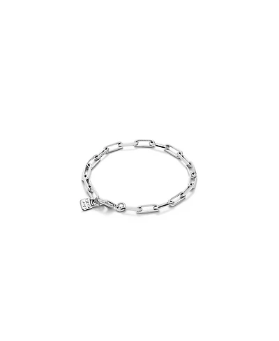 UNOde50 Sterling Silver Plated Cable Chain Bracelet