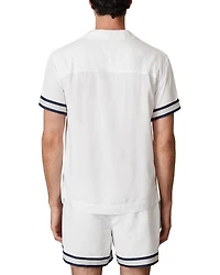 Asher Striped Cuff Camp Shirt