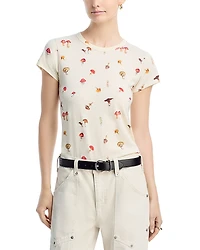 rag & bone All Over Mushroom Tee