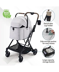 Tinker Small Detachable Pet Stroller – Compact Buggy for Cats & Small Dogs
