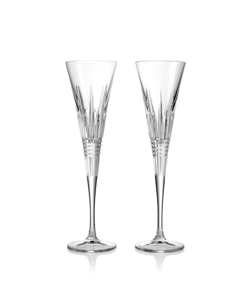 Lismore Diamond Toasting Flute, Set of 2