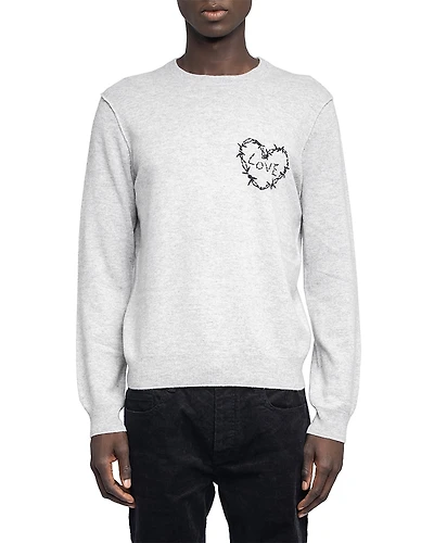 Zadig & Voltaire Kennedy Heart Long Sleeve Shirt