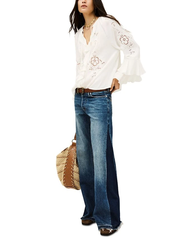 Omar Eyelet Top