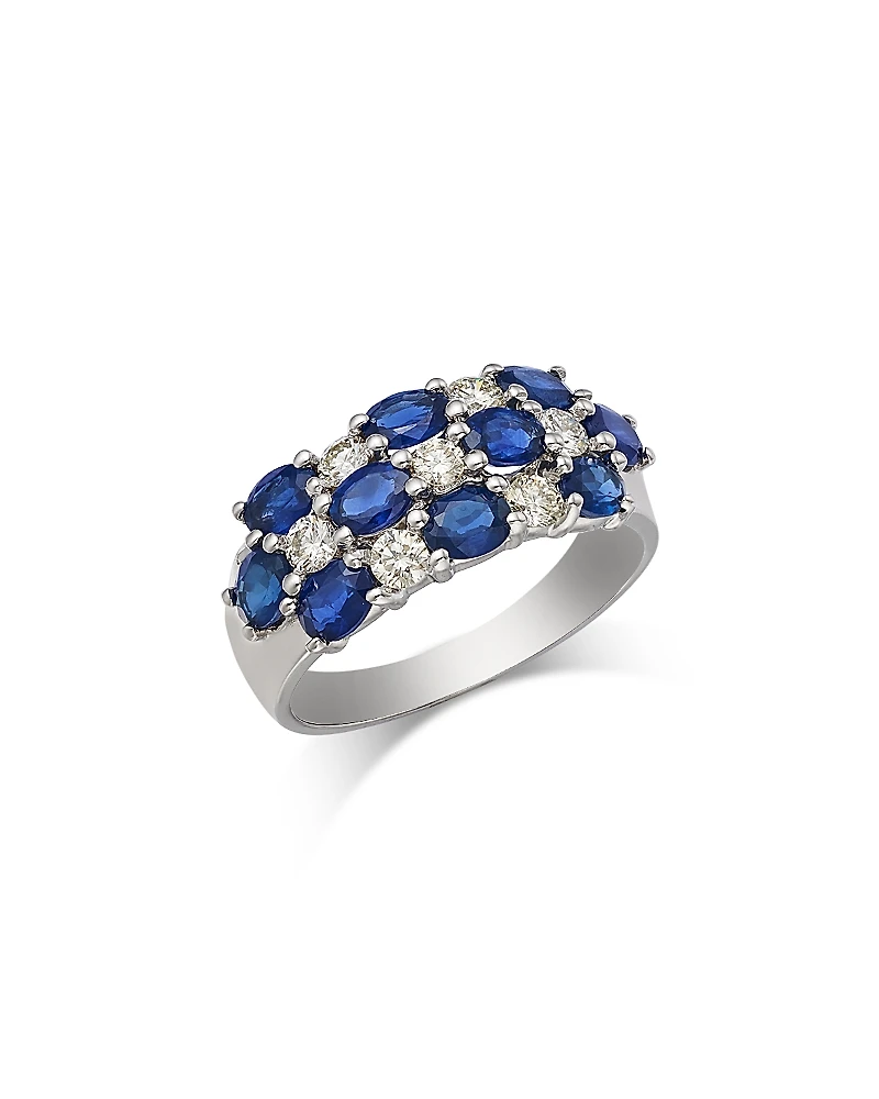 Bloomingdale's Fine Jewelry Blue Sapphire & Diamond Ring