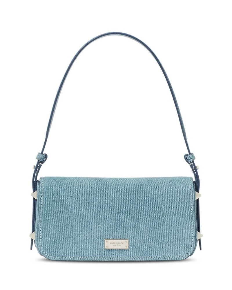 Liv Denim Look Leather Shoulder Bag