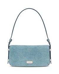 Liv Denim Look Leather Shoulder Bag