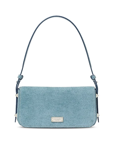 kate spade new york Liv Denim Look Leather Shoulder Bag