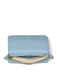 Liv Denim Look Leather Shoulder Bag